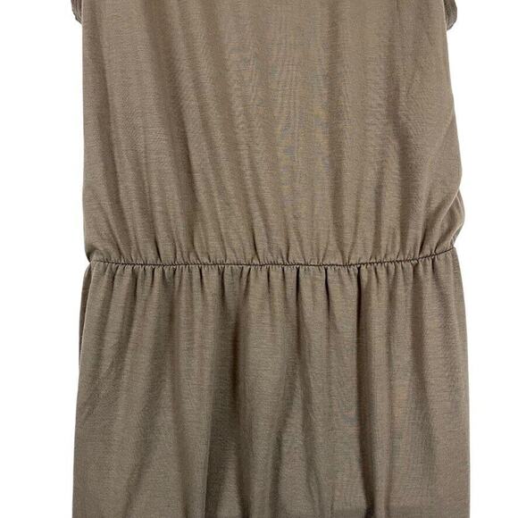 Ann Taylor Loft Taupe Brown Sleeveless Blouson Knit Casual Dress sz Medium M - Picture 12 of 16